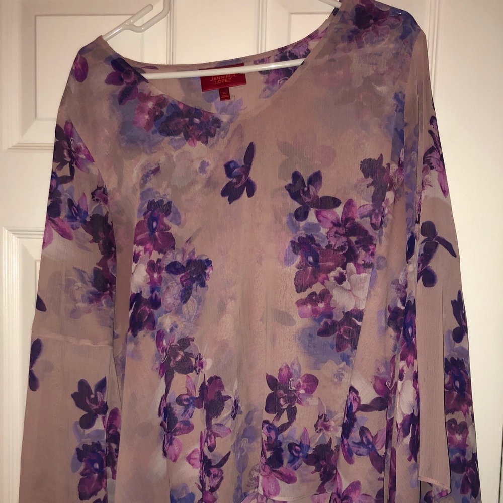 Long Sleeve Floral Blouse